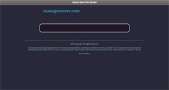 Desktop Screenshot of massagesource.com