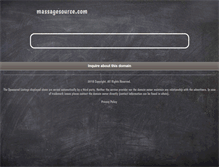 Tablet Screenshot of massagesource.com